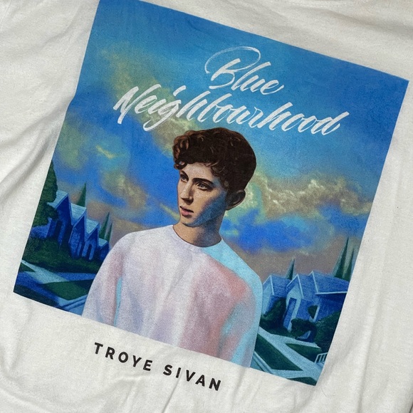 Troye Sivan Blue Neighborhood Album Cover Tee Shirt Men’s Small Women’s Medium - Picture 3 of 4